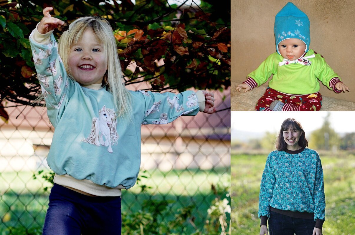 Kinder Shirt Lene nähen für Anfänger Gr. 56 -170 inkl. Beamerdatei