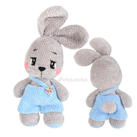 Sweetheart Bunnies Crochet Pattern Amigurumi stuffed baby toy