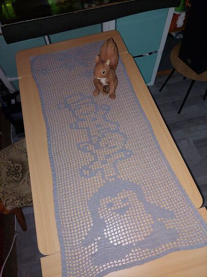 Tischläufer freche Bande Häkelanleitung