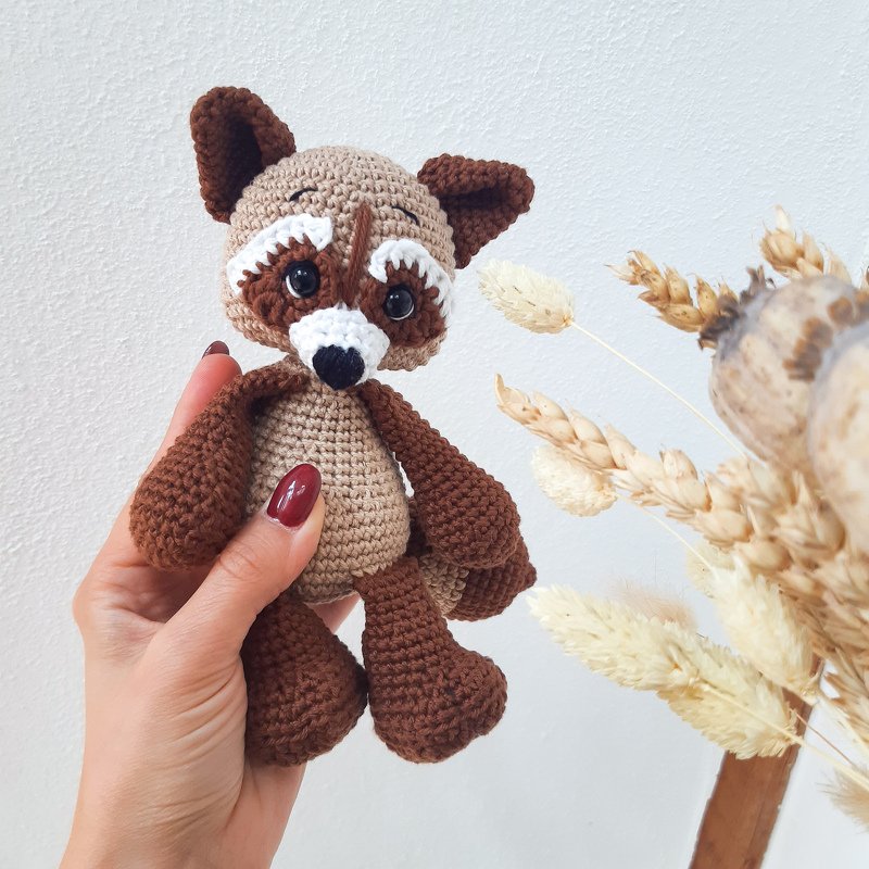 Häkelanleitung Waschbär Paavo / Waschbäramigurumi häkeln - Bild 3