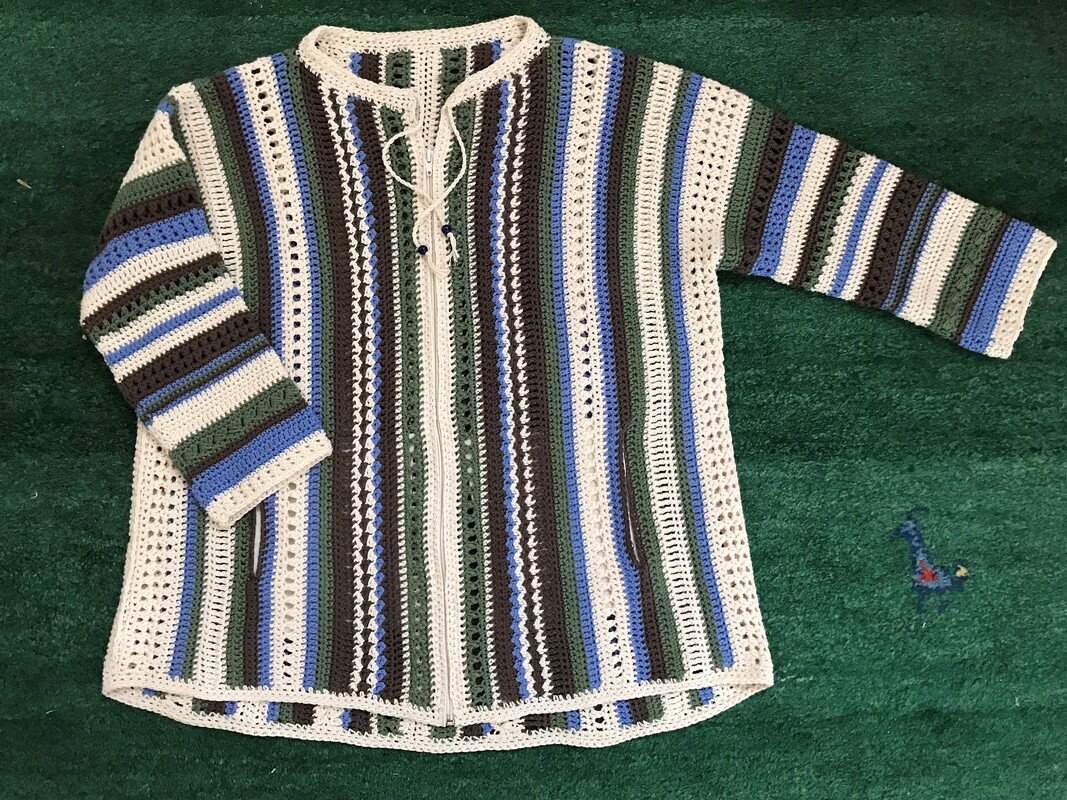 Jacke (Poncho) quergehäkelt - Häkelanleitung - Bild 7