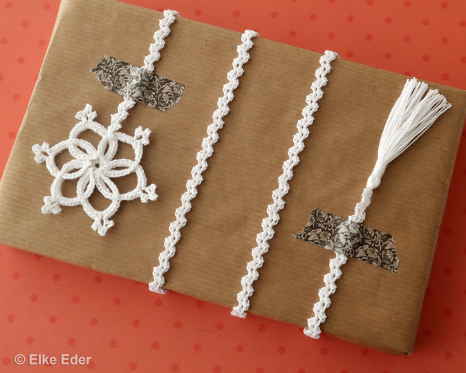 Lesezeichen / Geschenkband "Lorelei" - Häkelanleitung