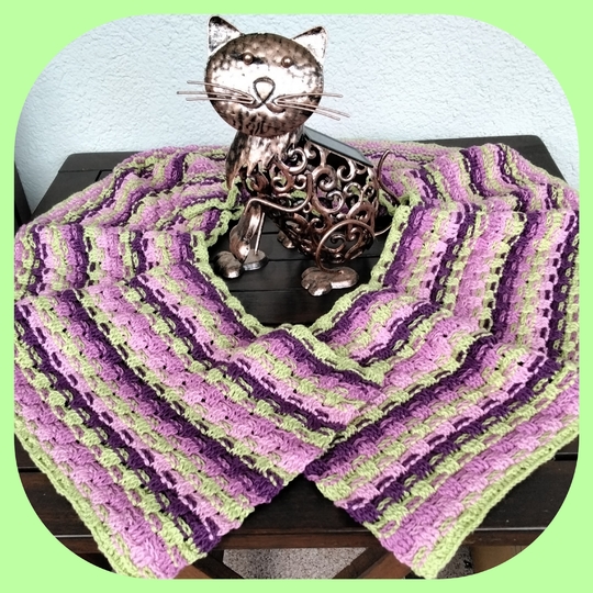 "Koba" - klassischer unisex Schal - Häkelanleitung