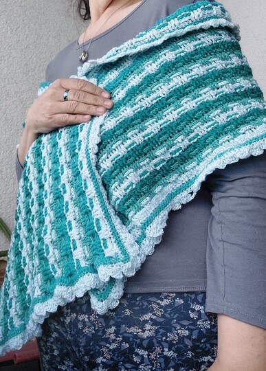 "Koba" - klassischer unisex Schal - Häkelanleitung