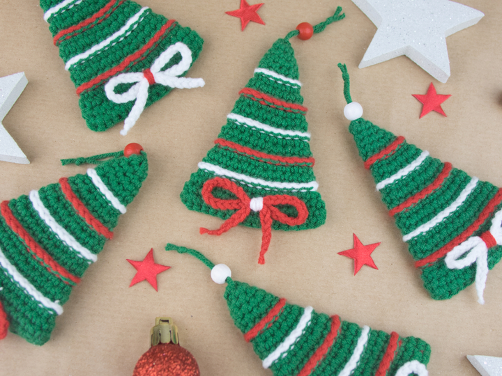 Tannenbaum / Weihnachtsbaum Dekoration PDF Häkelanleitung