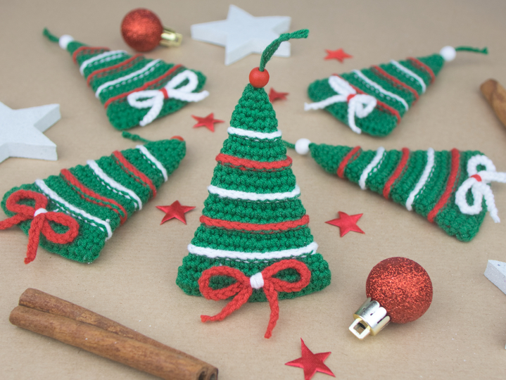 Tannenbaum / Weihnachtsbaum Dekoration PDF Häkelanleitung