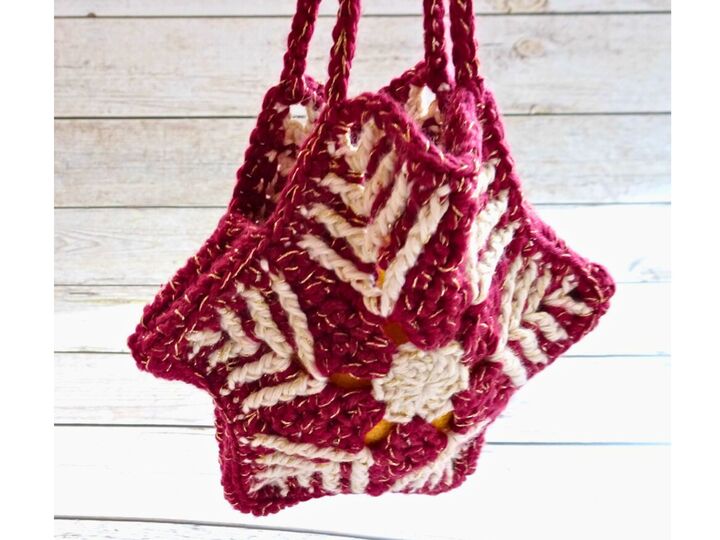 Stern als Deko & Täschchen, für Adventskalender oder als Geschenkverpackung