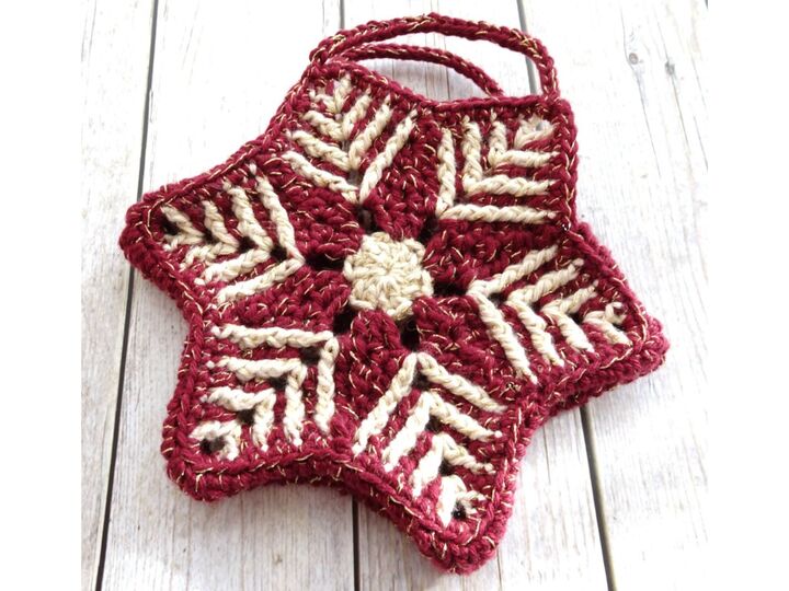 Stern als Deko & Täschchen, für Adventskalender oder als Geschenkverpackung