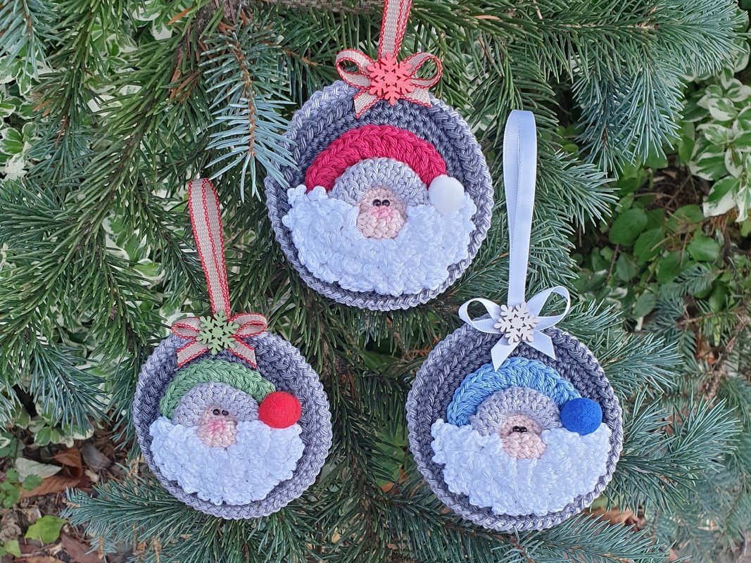 Häkelanleitung Anhänger Weihnachtsmann - Bild 4