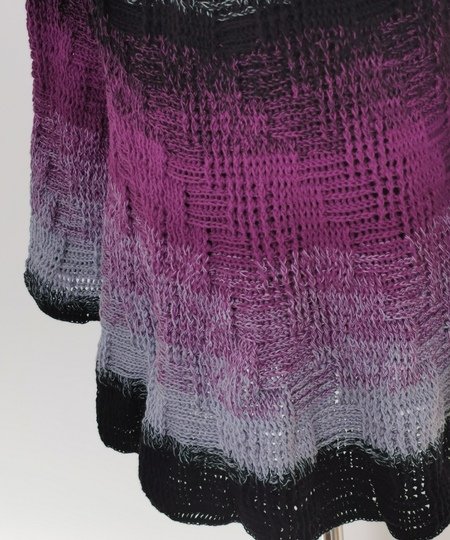 Rollkragenpullover/Kleid Stairways, Häkelanleitung