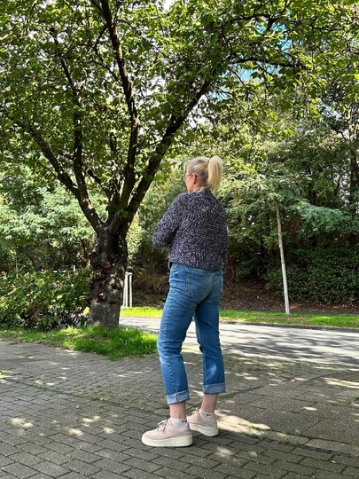 Rollkragenpullover/Kleid Stairways, Häkelanleitung