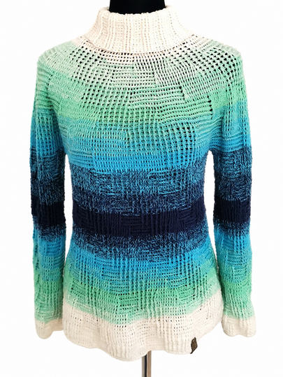 Rollkragenpullover/Kleid Stairways, Häkelanleitung