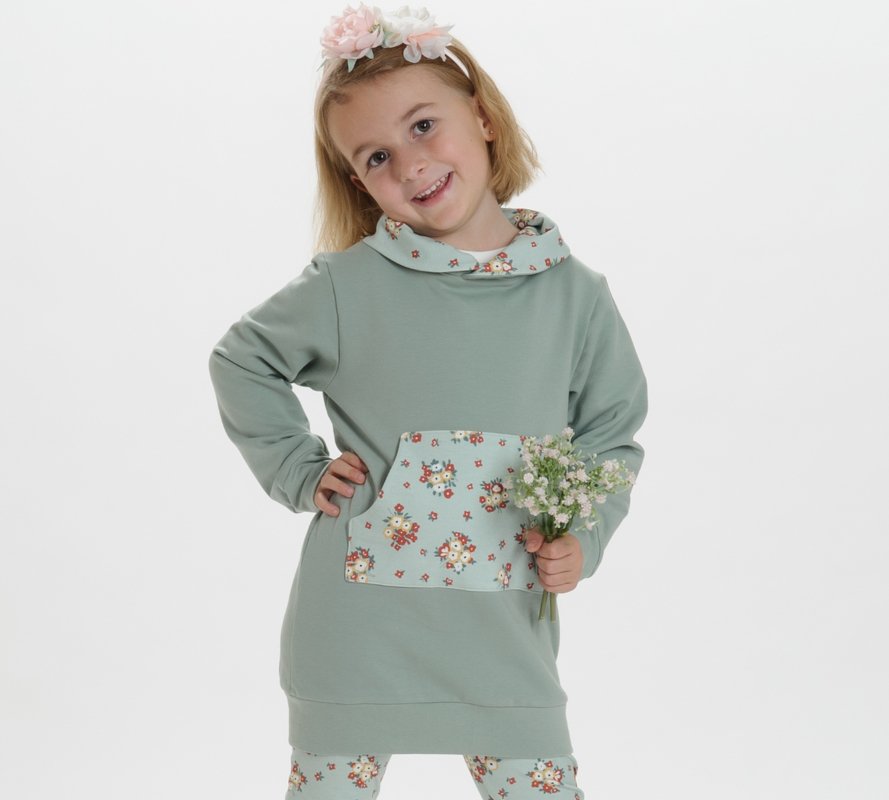 Schnittmuster Tunika ARWEN – Hoodie Nähanleitung Gr. 80/86–140/146 - Bild 11