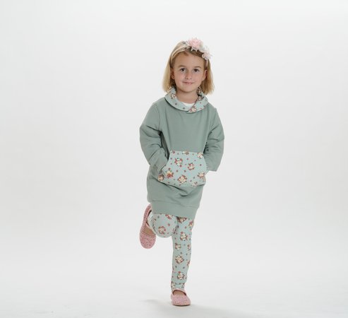 Arwen Toddler Kids Girls Tunic Causal sweatshirt sewing pattern pdf