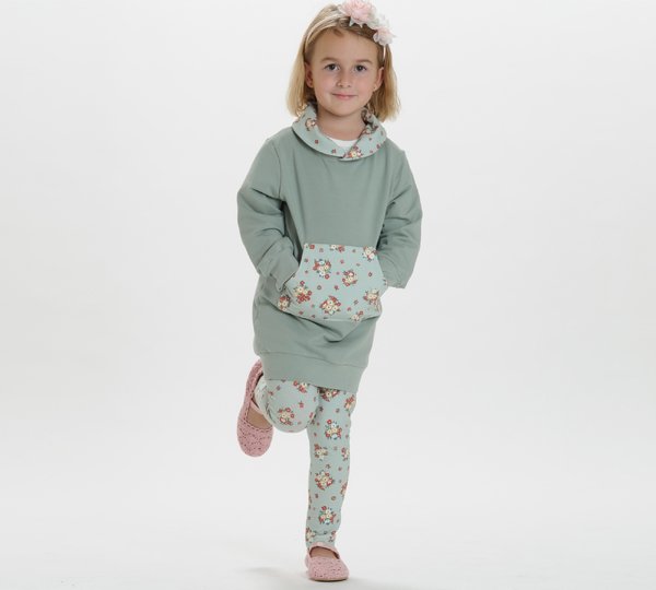 ewing pattern tunic hoodie ARWEN photo tutorial 1y/2y 2y/3y 4y/5y 6y/7y 8y/