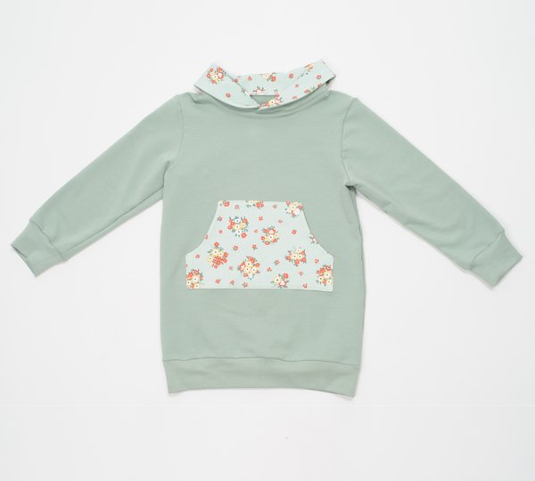 Sewing pattern tunic hoodie for kids ARWEN photo tutorial 1y-11y