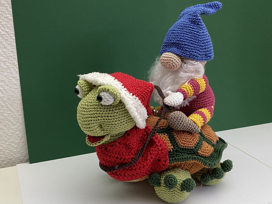 H&auml;kelanleitung der Schildkr&ouml;te Ottilia mit Wichtel