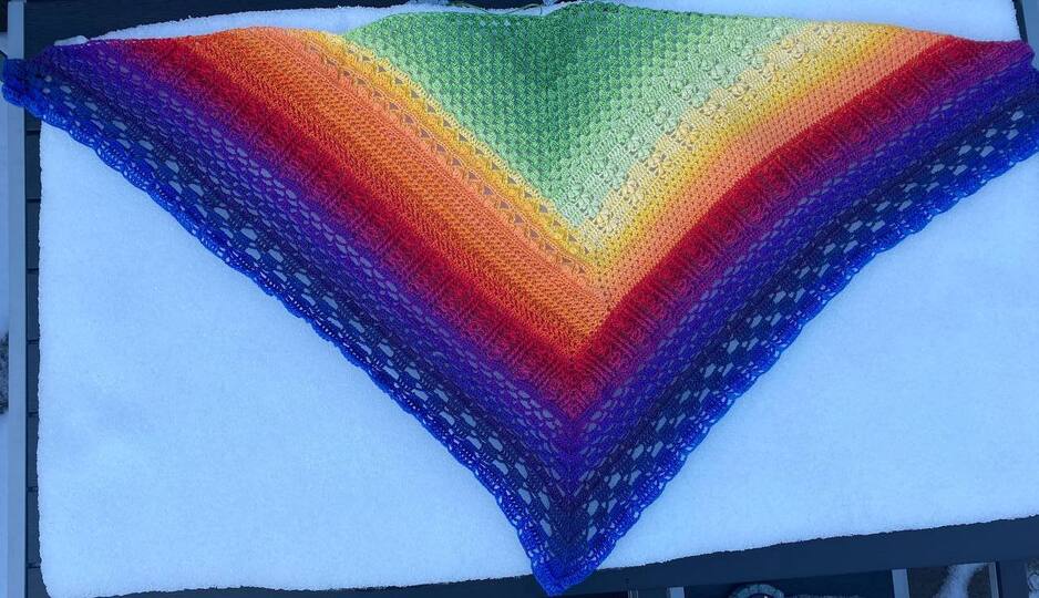 Häkelanleitung Tuch "Chaos"