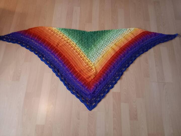 Häkelanleitung Tuch "Chaos"