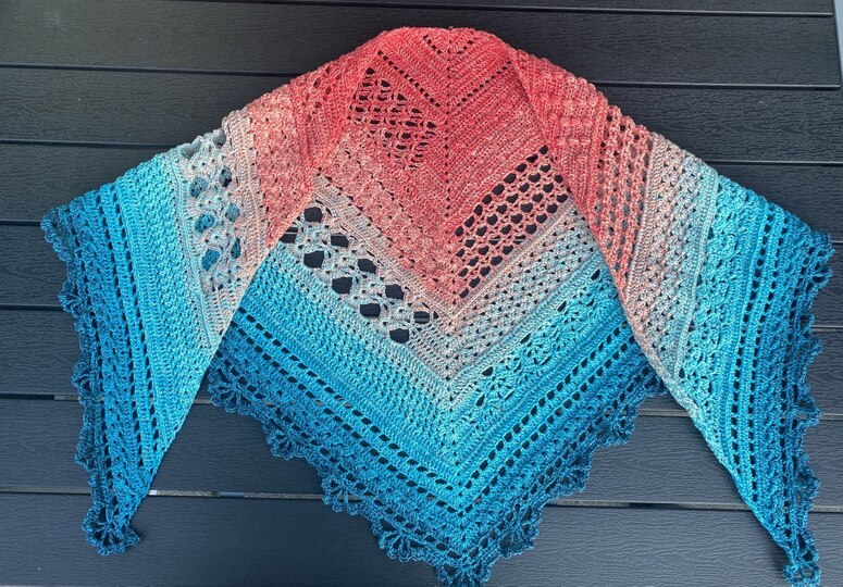 Häkelanleitung Tuch "Wonder Mix"