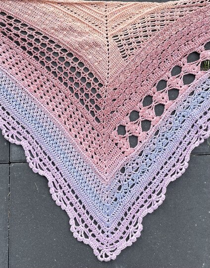 Häkelanleitung Tuch "Wonder Mix"