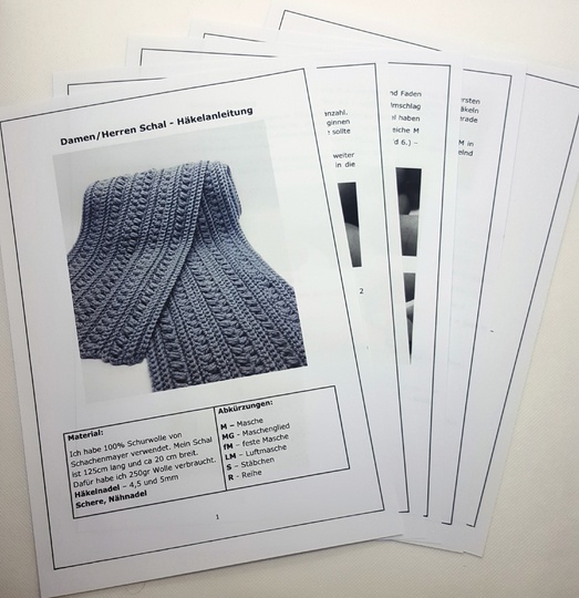 Crochet man / woman scarf - for beginners