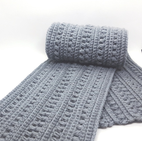 Crochet man / woman scarf - for beginners