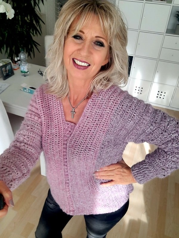 Flora Pulli - Häkelpullover - Bild 6