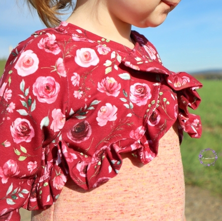 Baby Mädchen Bolero Im Spanish Style – Rosa/weiß, Gestrickt Mit Spitze & Schleife, Aus Portugal
