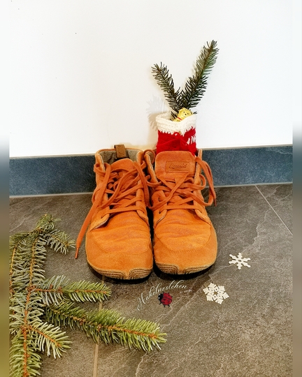 Häkelanleitung Nikolausstiefel