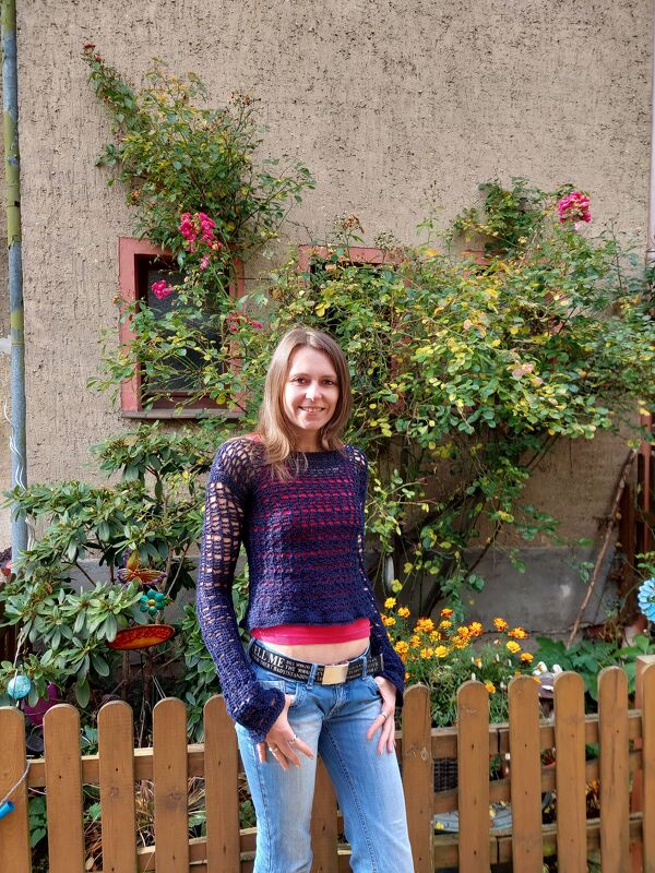 Häkelanleitung Pullover "blueline" - Bild 4