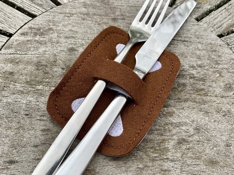 Besteckring Pfefferkuchen Stickdatei 10x10 Weihnachten Bestecktasche