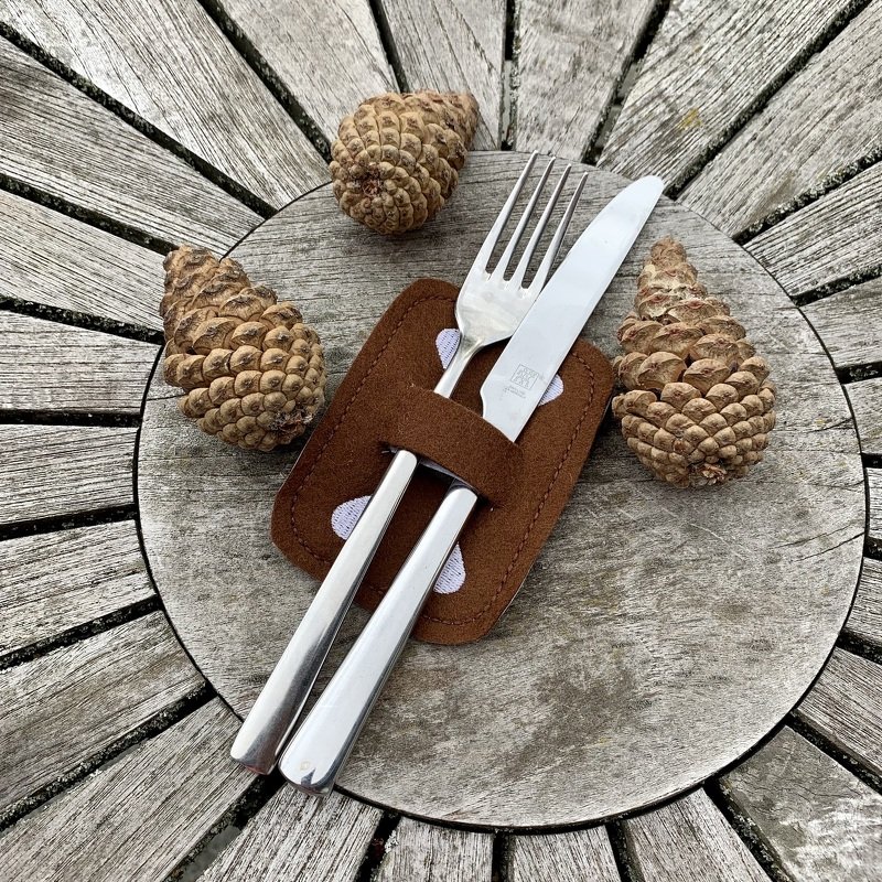 Besteckring Pfefferkuchen Stickdatei 10x10 Weihnachten Bestecktasche - Bild 5