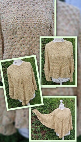 Häkelanleitung Puschel Poncho