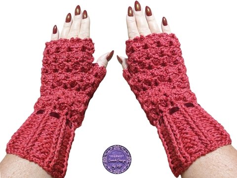 Häkelanleitung Pulswärmer Mary