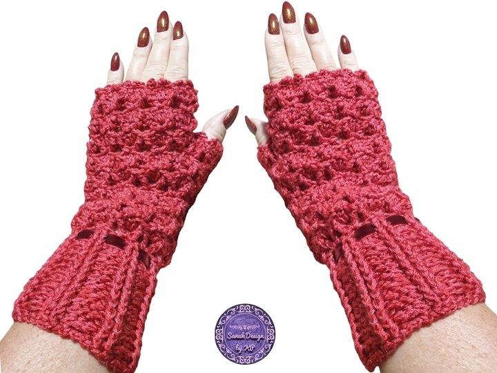 Häkelanleitung Pulswärmer Mary