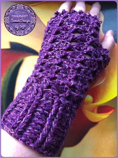 Häkelanleitung Pulswärmer Mary