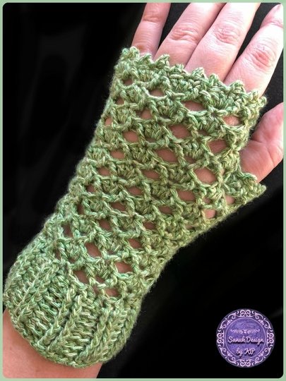 Häkelanleitung Pulswärmer Mary