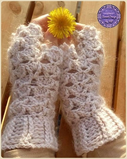 Häkelanleitung Pulswärmer Mary