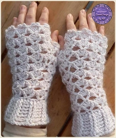 Häkelanleitung Pulswärmer Mary