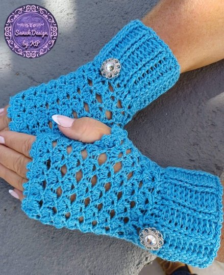 Häkelanleitung Pulswärmer Mary