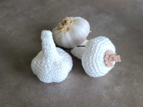 Knoblauch häkeln - Kaufladen - Gemüse