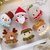 Crochet pattern Christmas ornaments: Santa Mrs Claus Deer Elf Angel Snowman