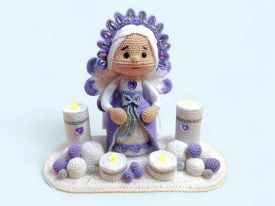 Häkelanleitung / Amigurumi / Adventsgesteck Engel