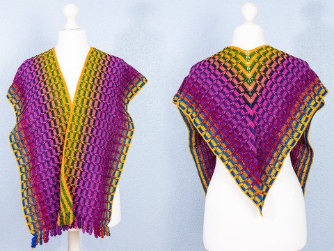 Keep me warm - Stola mit Fransen – Häkelanleitung