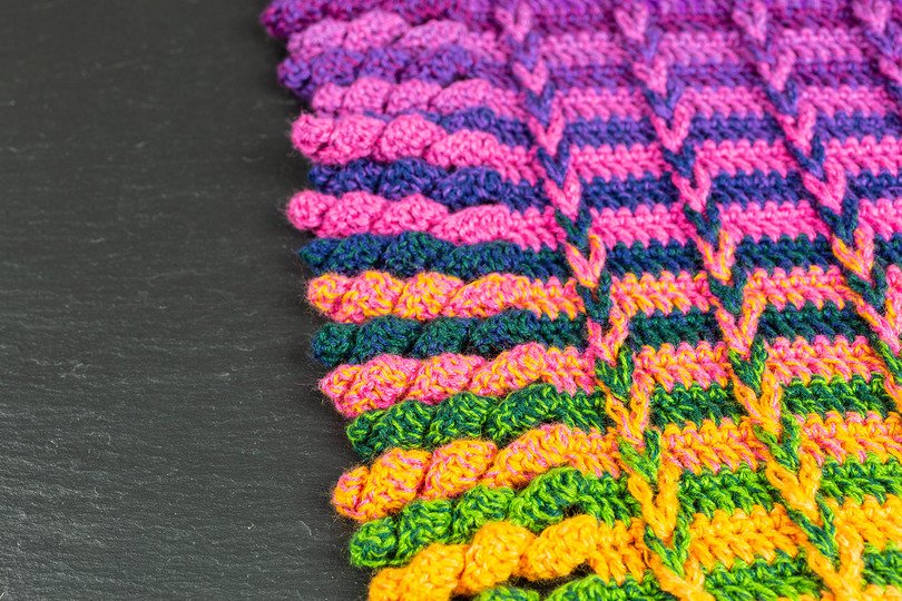 Keep me warm - Stola mit Fransen – Häkelanleitung