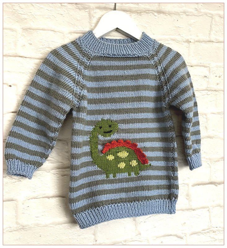 Raglanpulli mit Dino - Bild 2