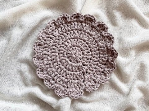 Häkelanleitung Untersetzer Blume