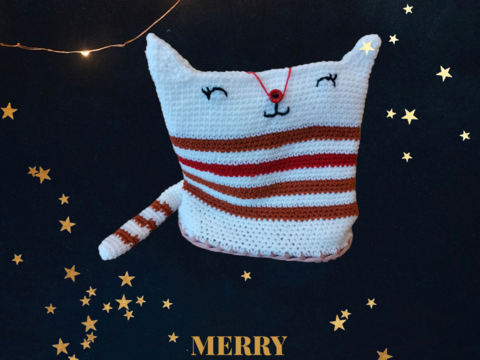 Häkelanleitung Geschenktüte Katze