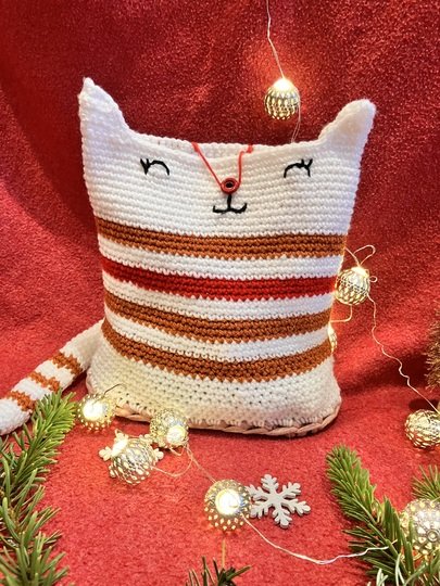 Häkelanleitung Geschenktüte Katze